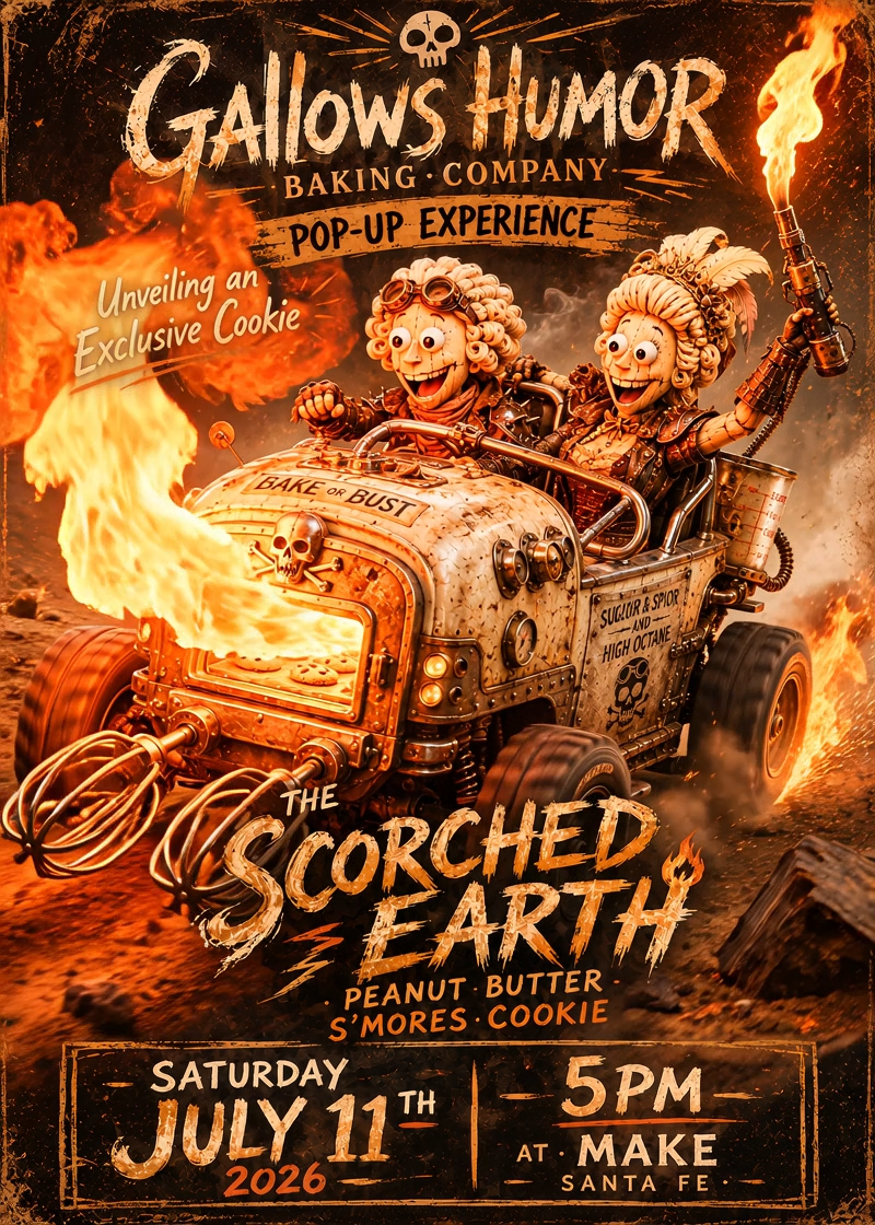 The Scorched Earth Pop-Up Experience at MAKE Santa Fe poster