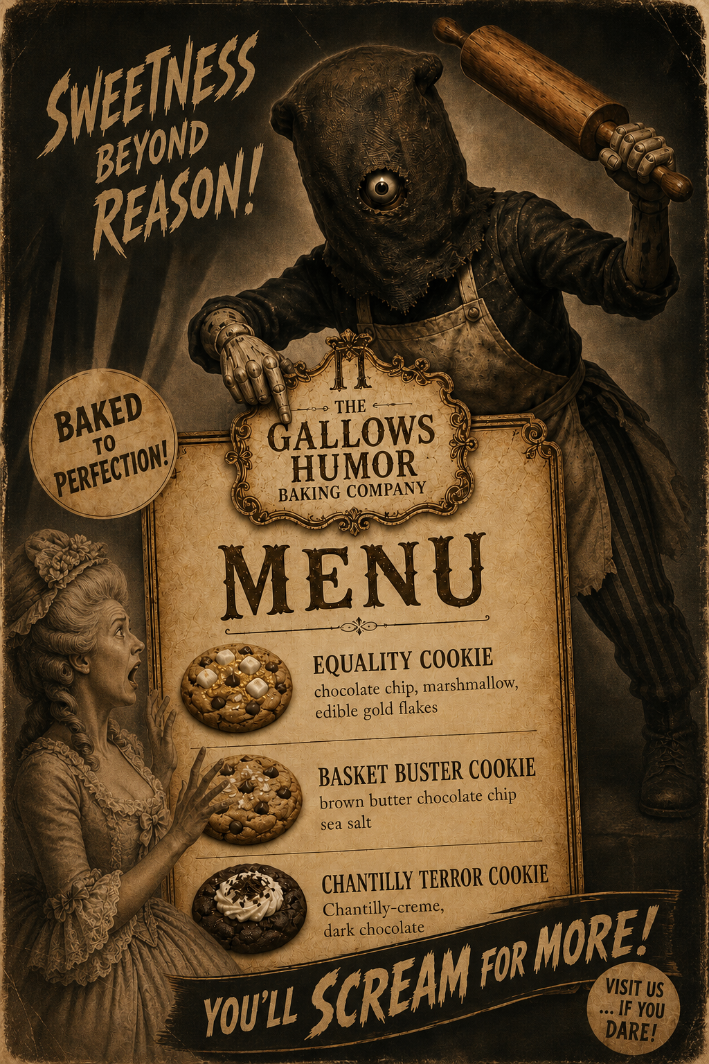 Sweetness Beyond Reason — Menu poster