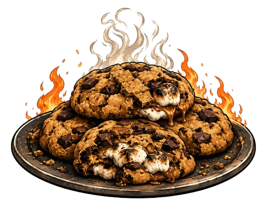 Scorched Earth cookies